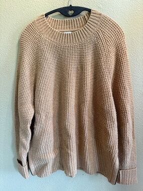 L.L. Bean SuperSoft Waffle Sweater - Honey